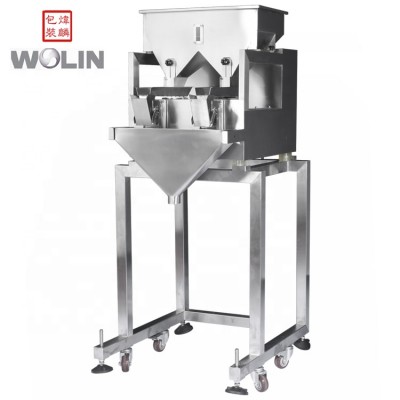 Smart filling packaging machine 2 heads linear weigher for seeds sesames  pet food fish food bird food