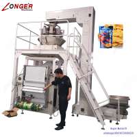 Vertical Snack Pasta Peanut Rice Potato Chips Food Packaging Machinery Automatic Pouch Packing Machine